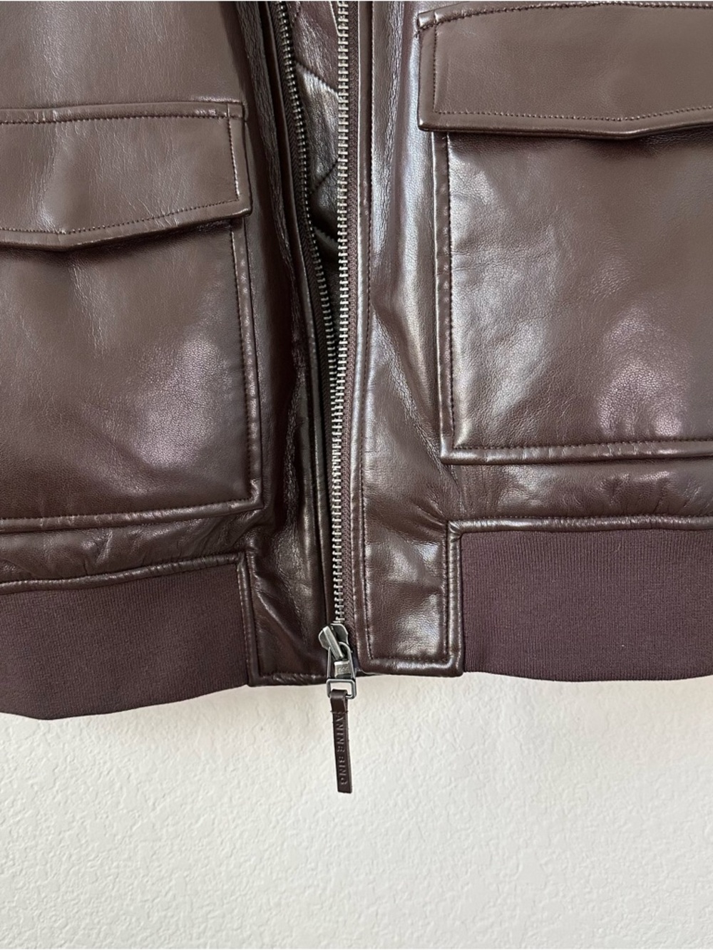 ANINE BING Kelanie Brown Jacket in Recycled Leather SZ XS - Picture 5 of 9